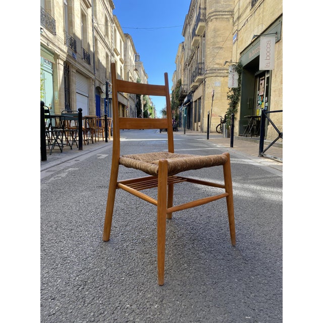 Vintage Turned Wood Chairs with Straw Seats by Yngve Ekström, 1950s, Set of 6 For Sale - Image 12 of 15