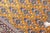Yellow Vintage Persian Isfahan Part Silk Carpet - 3'7" x 5'6" For Sale - Image 8 of 10