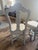 8 Blanc D’Ivoire French Blue Dining Chairs, Made in France For Sale - Image 4 of 6