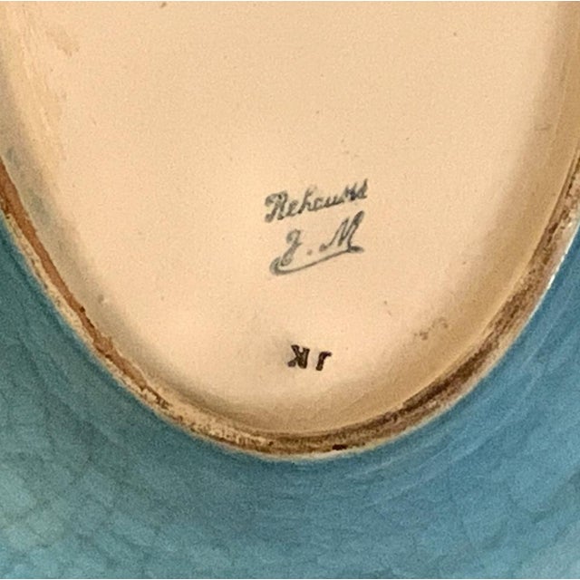 Oblong Earthenware Dish from Longwy, 1980s For Sale - Image 10 of 11