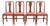 Baker Furniture Style Federal Inlaid Mahogany Dining Chairs, Set of Four For Sale