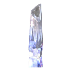 Circa 1930s French Baccarat Art Glass Bud Vase, Signed