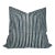 Stripe Printed Pillow Cover in Indigo, Block Printed Pillow, 20x20 Pillow For Sale