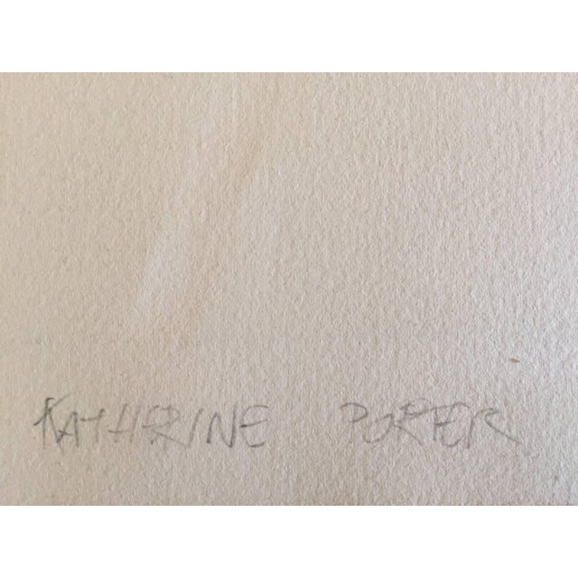 Katherine Porter, Large Abstract Woodblock Print American Woman Modernist For Sale - Image 4 of 4