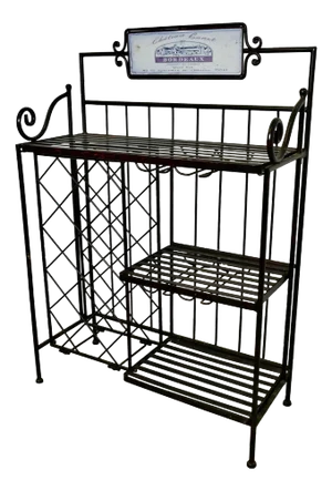 Folding Metal Bordeaux Wine Rack, 1960s