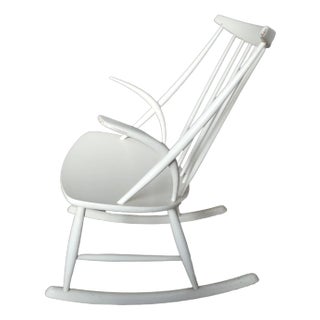 Danish No.3 Rocking Chair by Illum Wikkelsø for Niels Eilersen, 1950s For Sale