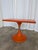 Vintage Space Age Orange Pedestal Table by Finžgar & Zorman for Meblo, Former Yugoslavia, 1970s For Sale - Image 10 of 12
