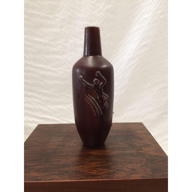 Royal Copenhagen Art Deco Oxblood Glazed Vase by Jais Nielsen for Royal Copenhagen, 1920s For Sale - Image 4 of 7