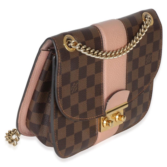Contemporary Magnolia Damier Ebene Cuir Taurillon Wight Chain Bag For Sale - Image 3 of 9