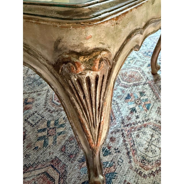 Wood One of a Kind Artist Created Coffee Table With Collaged Top For Sale - Image 7 of 10