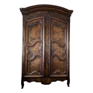 Louis XV Bressane Wardrobe in Walnut, 18th Century For Sale