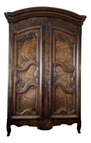 Louis XV Bressane Wardrobe in Walnut, 18th Century