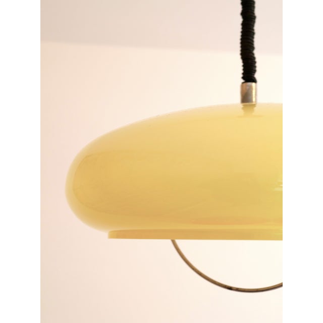 Vintage Yellow Adjustable Height Suspension, 1960s For Sale - Image 3 of 9