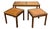 Vintage Nesting Teak Tables, 1970s, Set of 3 For Sale