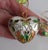Vintage Chinese Cloissone Heart Pendant Ornaments- Set of 6 For Sale - Image 4 of 9