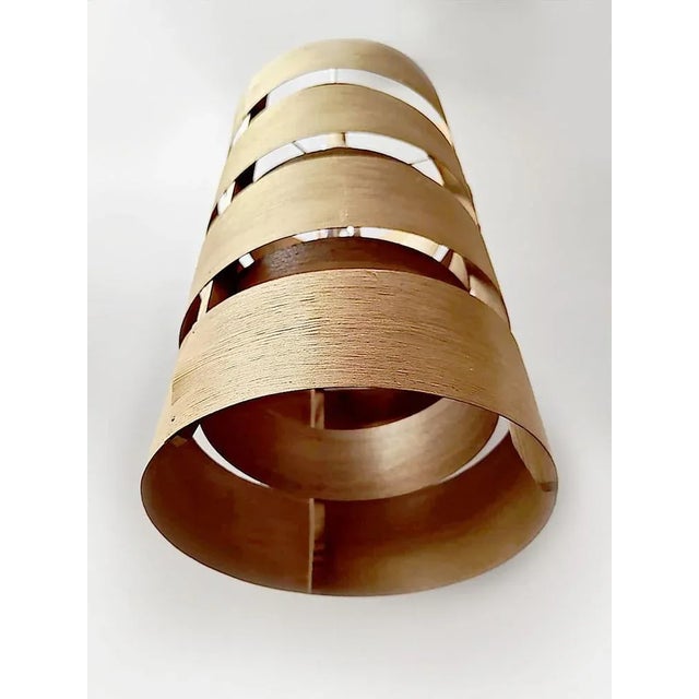 Vintage Pine Veneer Pendant Lamp by Hans-Agne Jakobsson, 1960s For Sale - Image 3 of 5