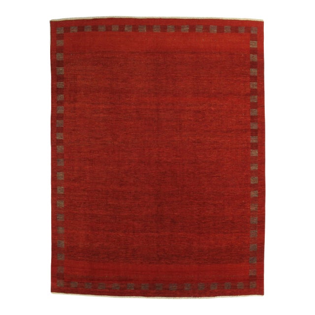 Vintage Hand-Knotted Persian Gabbeh Rug 9'10" X 12'10" For Sale