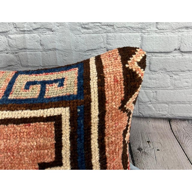 Vintage Pillow Case Turkish Rug Pillow Decorative Rug Pillow Dry cleaning only. PILLOW INSERT IS NOT INCLUDED