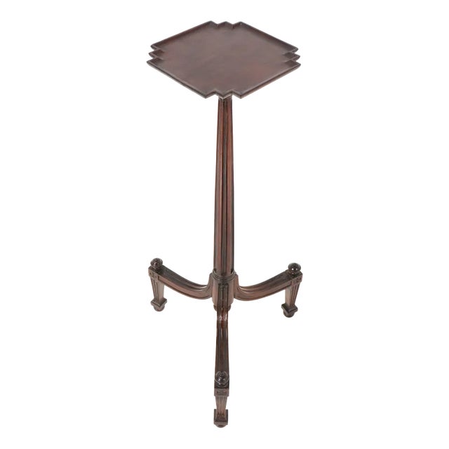 Louis XVI Style Tripod Side Table in Walnut, 1900s For Sale