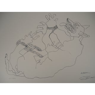 Ossip Zadkine, Mythology: Cerberus Captured, Original Lithograph For Sale