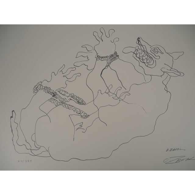 Ossip Zadkine, Mythology: Cerberus Captured, Original Lithograph For Sale