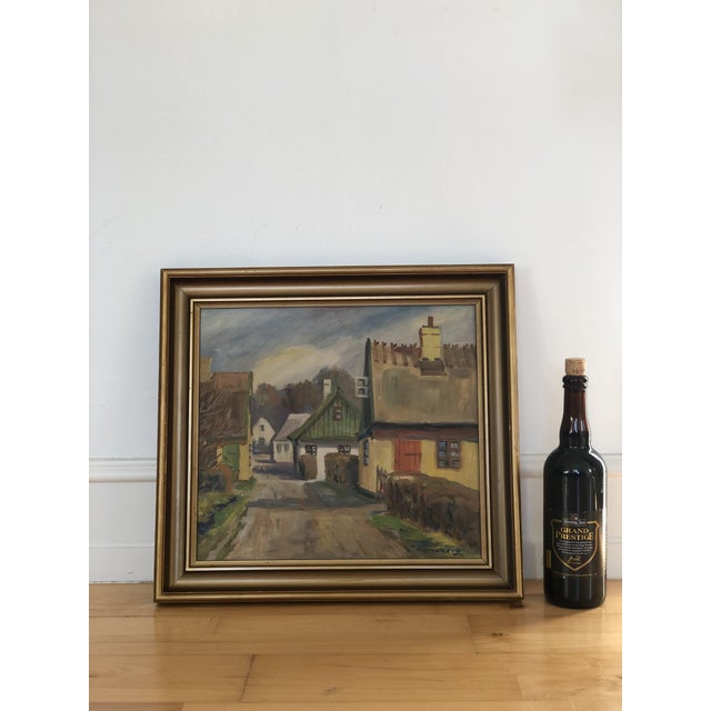 Landscape Composition, 1950, Oil Painting on Canvas, Framed For Sale - Image 9 of 12
