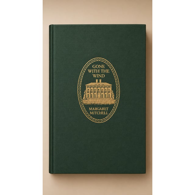 Hollywood Regency Gone With the Wind Franklin Library Patron's Edition 1989 Gold Gilt Edges Book For Sale - Image 3 of 11