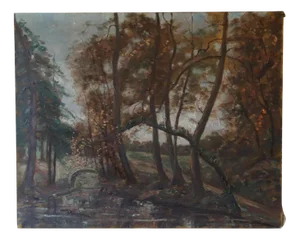 C. Fondanéche, Autumn Landscape, 1960s, Oil on Canvas