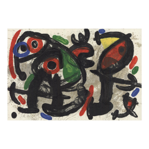 Joan Miro Derriere Le Miroir, No. 186, Pg 10,11, 1970