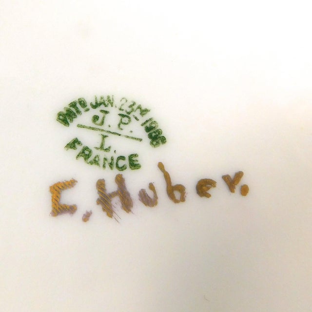 1900s Pale Green Signed Jean Pouyat Serving Bowl # 26956 For Sale - Image 4 of 4