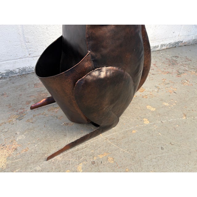 1990s Unique Copper Kangaroo Side Table For Sale - Image 12 of 12