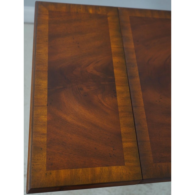 Maitland Smith Mahogany Drop Side Empire Sewing Table For Sale - Image 14 of 18