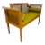 Vintage Cane Bench With Cushions For Sale