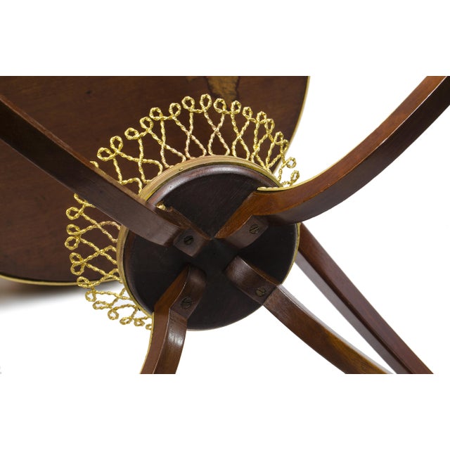 Late 19th Century Louis XV Circular Gueridón Table With Ormolu Accents Attributed to François Linke for Maison Forest, France For Sale - Image 10 of 11