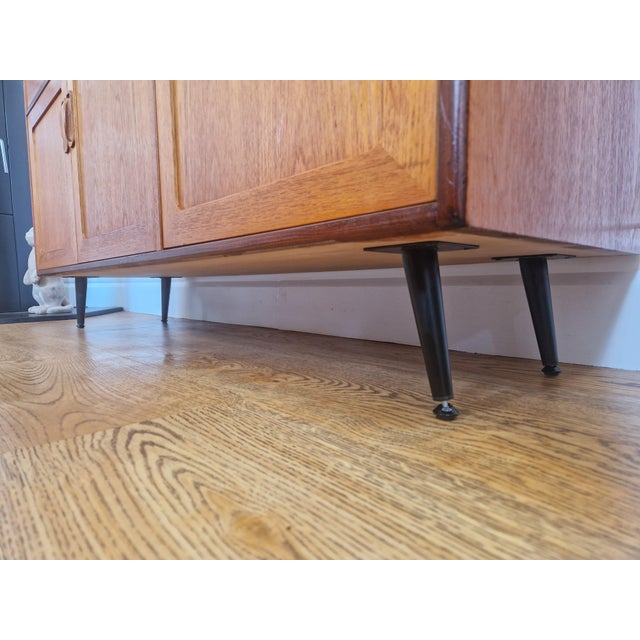 Black Mid-Century Teak Fresco Sideboard with Black Metal Legs from G Plan, 1960s For Sale - Image 8 of 16