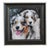 Australian Shepherds Dog Portrait Painting Including the Antique Black & Silver Wood Frame For Sale In Los Angeles - Image 6 of 6