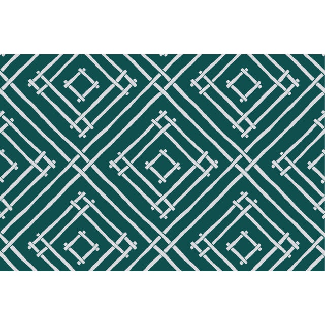 A 9.5" x 9.5" sample of Island House Marrakech Green Care Instructions: Pure Solvants Dry Cleaning