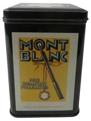 Advertising Tin Can from Montblanc, 1960s
