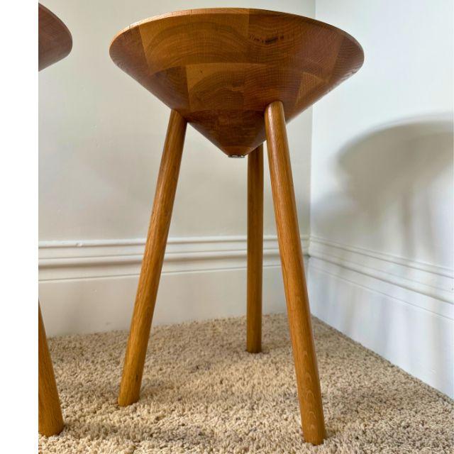 Late 20th Century, Design by Conran, Solid Oak End Tables, Pair For Sale - Image 9 of 17