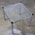 1970’s Modern Square End or Side Table by James David Cylindrical Chrome Tube Frame & Glass Top For Sale - Image 10 of 18