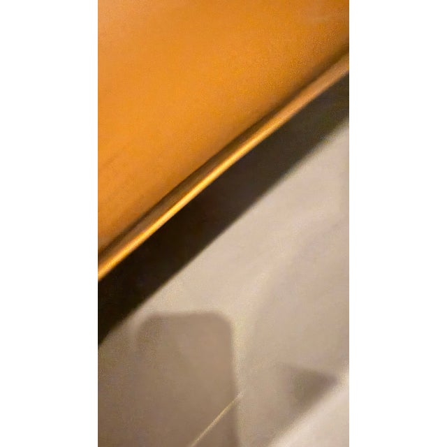 Late 20th Century Hancock & Moore Caramel Leather Sofa With Nailhead Trim – Rolled Arm, Usa, 90” For Sale - Image 13 of 14