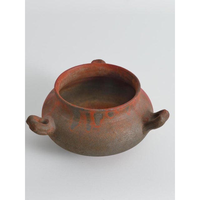 Studio Pottery Earthenware Ceramic 3-Handled Vessel For Sale - Image 16 of 18