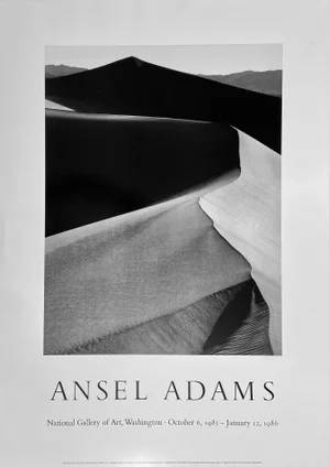 1985/86 Ansel Adams National Gallery of Art Exhibition Poster