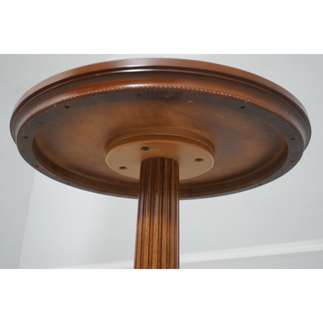 Cherry High Top Round Pub Table For Sale - Image 10 of 10
