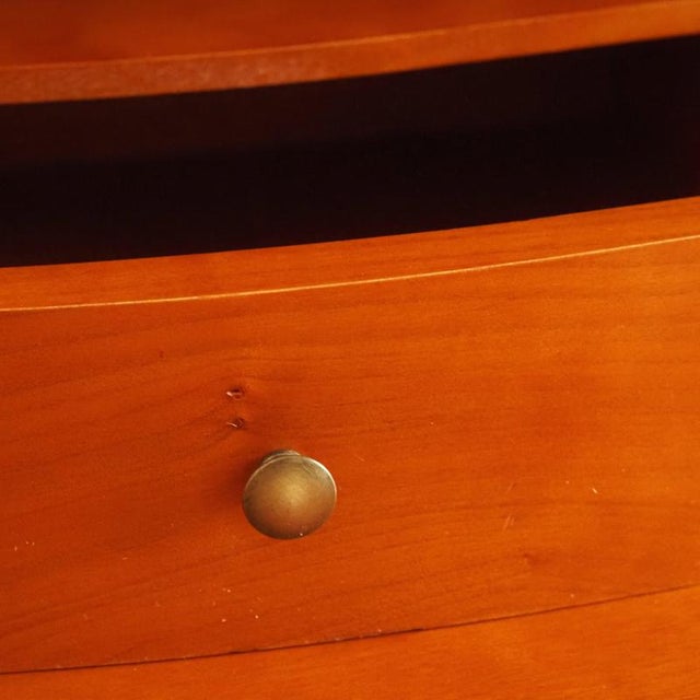 French Country Secretary Desk in Cherry Wood with Writing Flap For Sale - Image 13 of 17