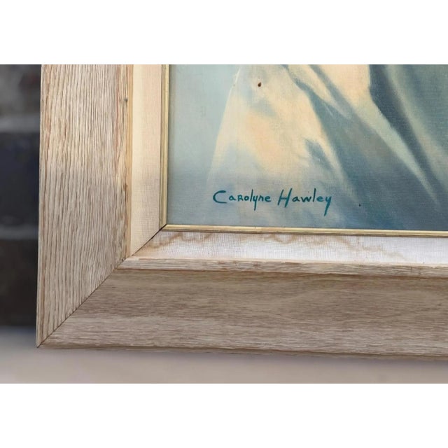 1990s Carolyne Hawley "The Old Ways" Native American Portrait Oil on Canvas For Sale In Denver - Image 6 of 7