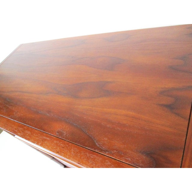Brown Mid Century Walnut Highboy Dresser Chest by Dixie For Sale - Image 8 of 10