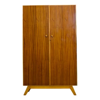 Mid-Century Walnut Wardrobe, 1960s For Sale