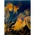 Wood Vintage Black Lacquered Wooden Jewelry Box With Hand-Painted Koi Fish For Sale - Image 7 of 13