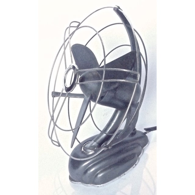 1920s Vintage Art Deco Machine Age German Desk Fan For Sale - Image 5 of 7